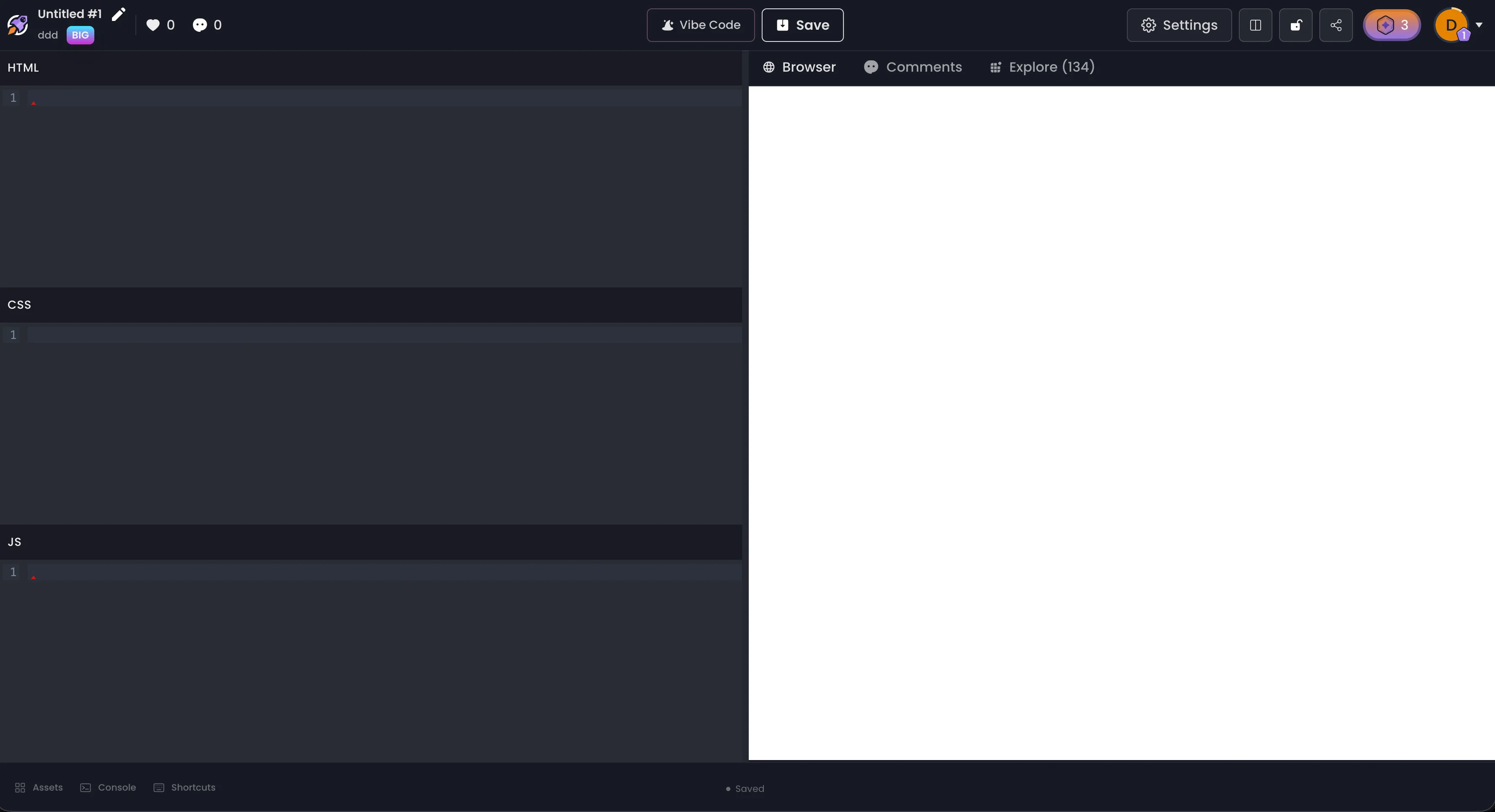 Code Frame Editor — embeddable code snippets with live preview