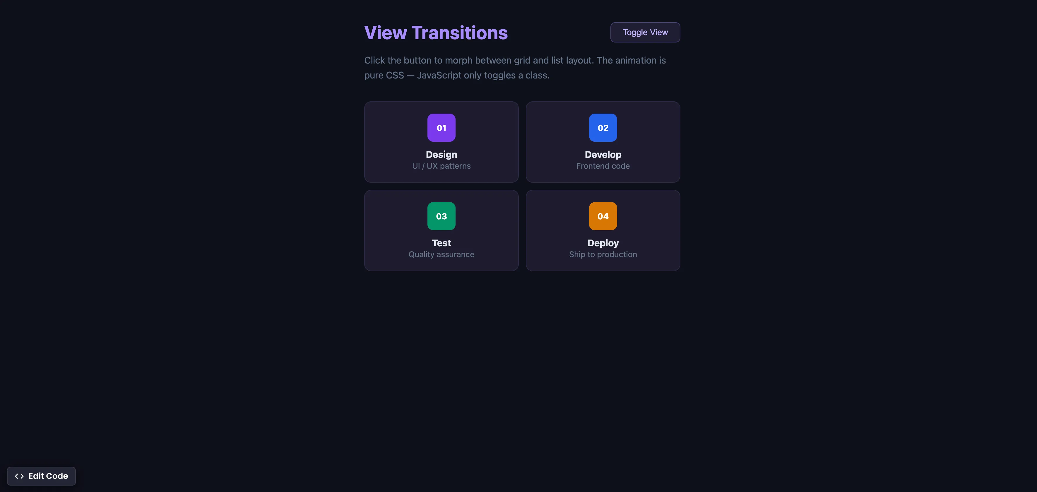 CSS View Transitions