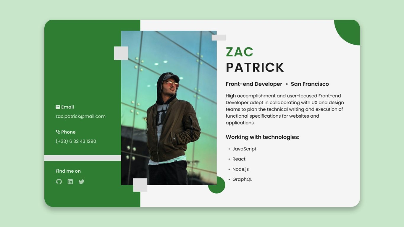 Web Project - Business Card