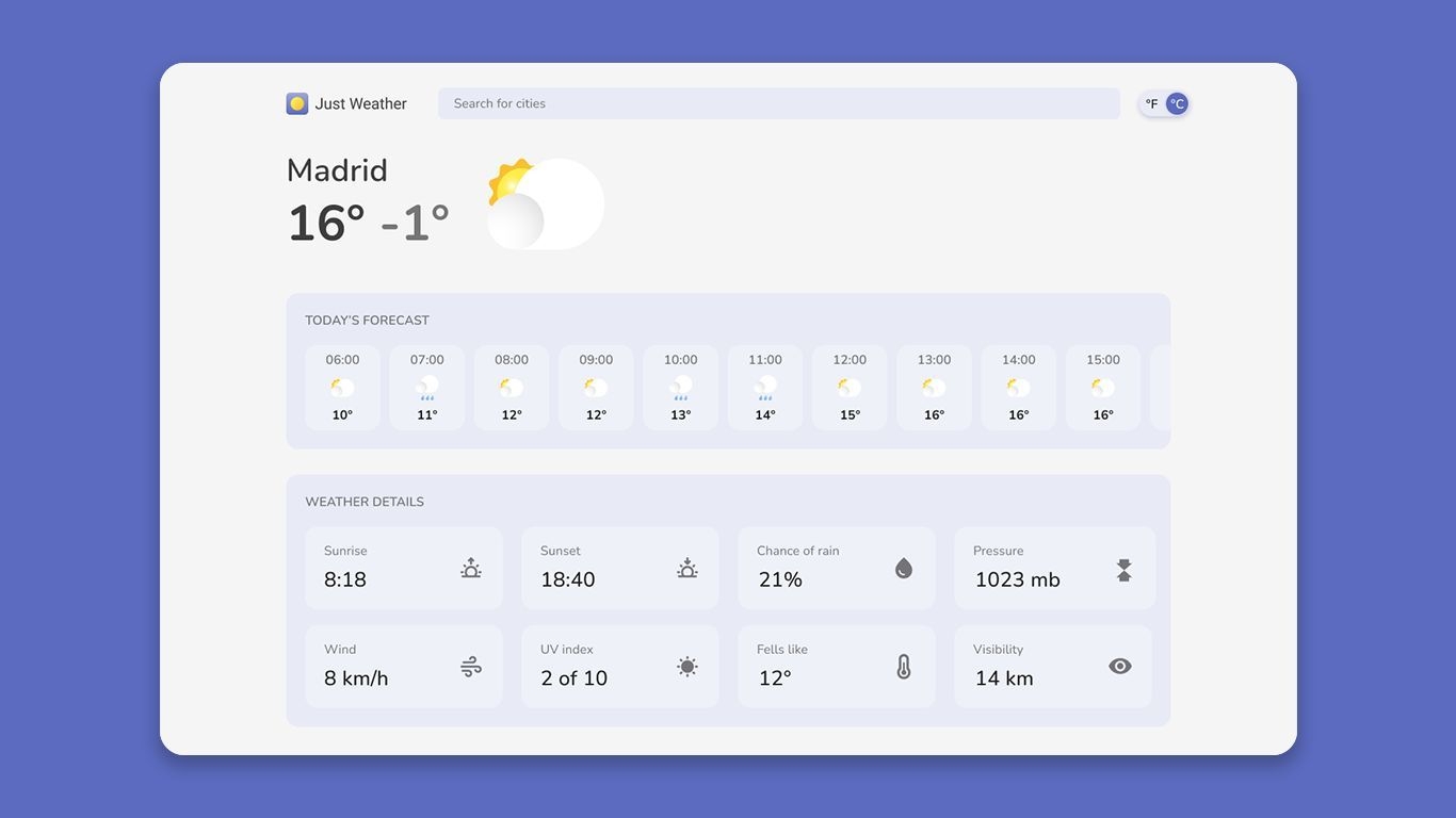 Web Project - Just Weather